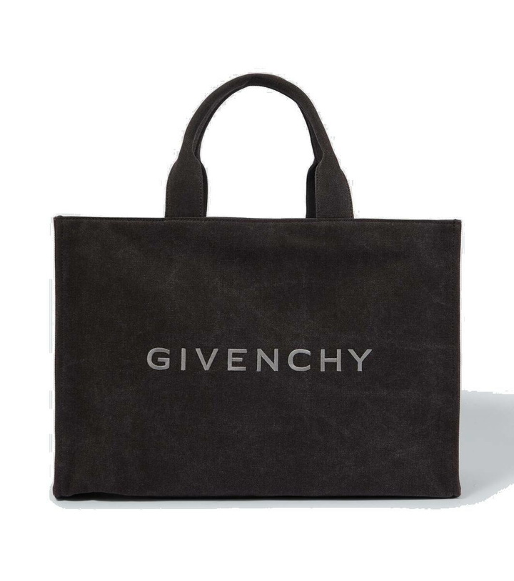 Photo: Givenchy Logo canvas tote bag