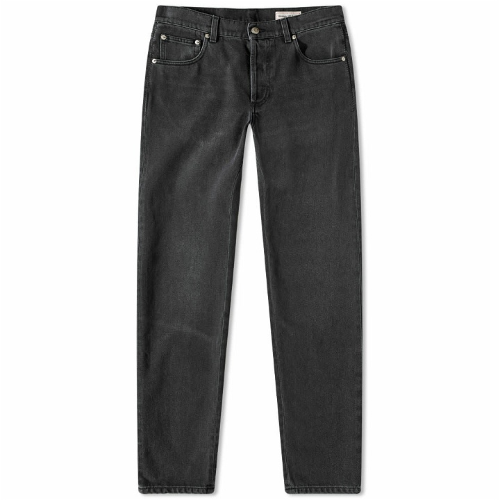 Photo: Alexander McQueen Men's Washed Jean in Black Washed