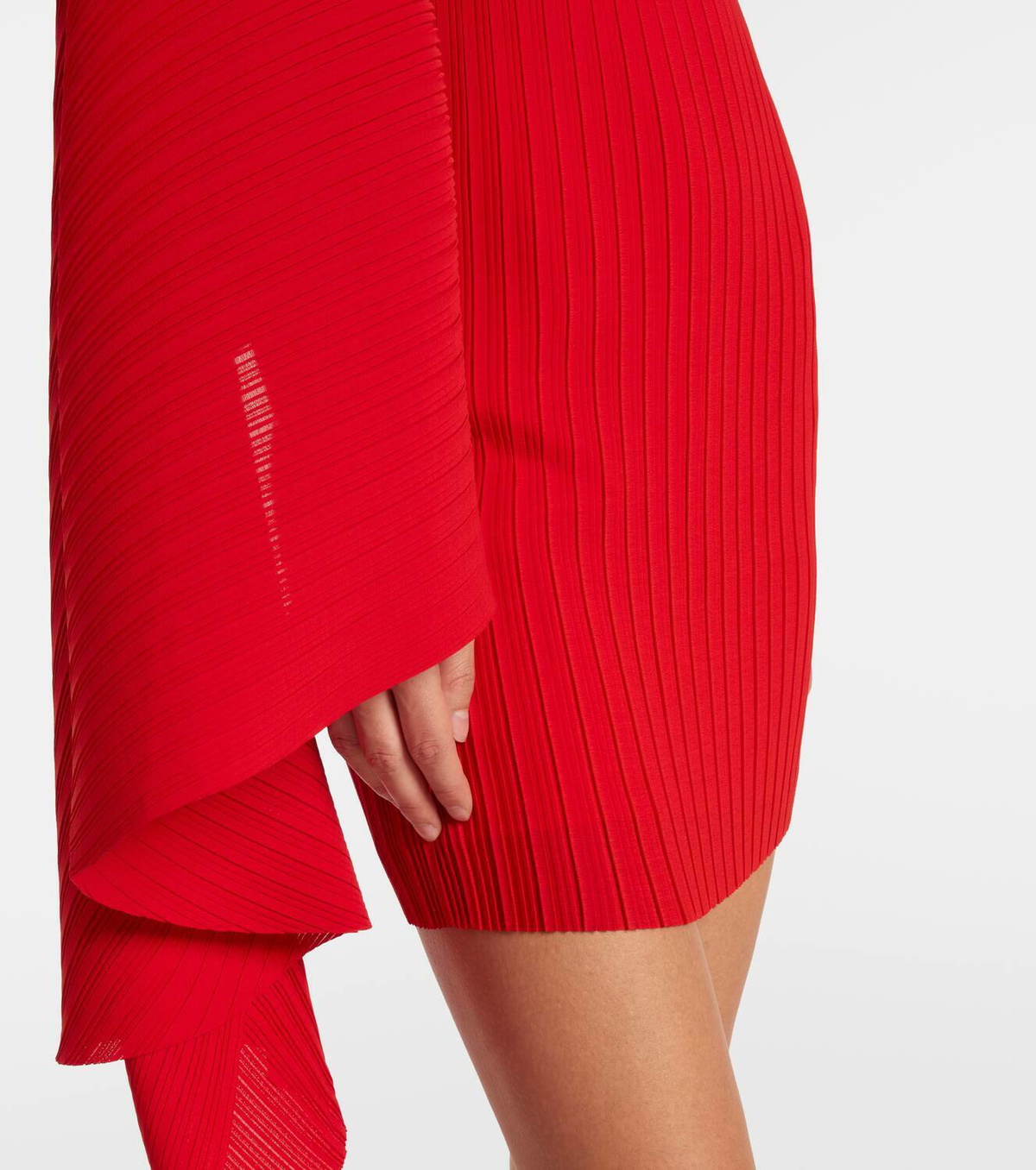 Solace London Layne draped asymmetric minidress