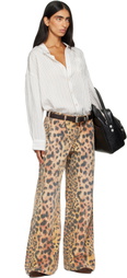 R13 Orange D'Arcy Flare Carpenter Jeans