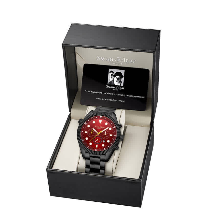 Swan & Edgar Decadence Automatic Red Dial Mens Watch SE01283