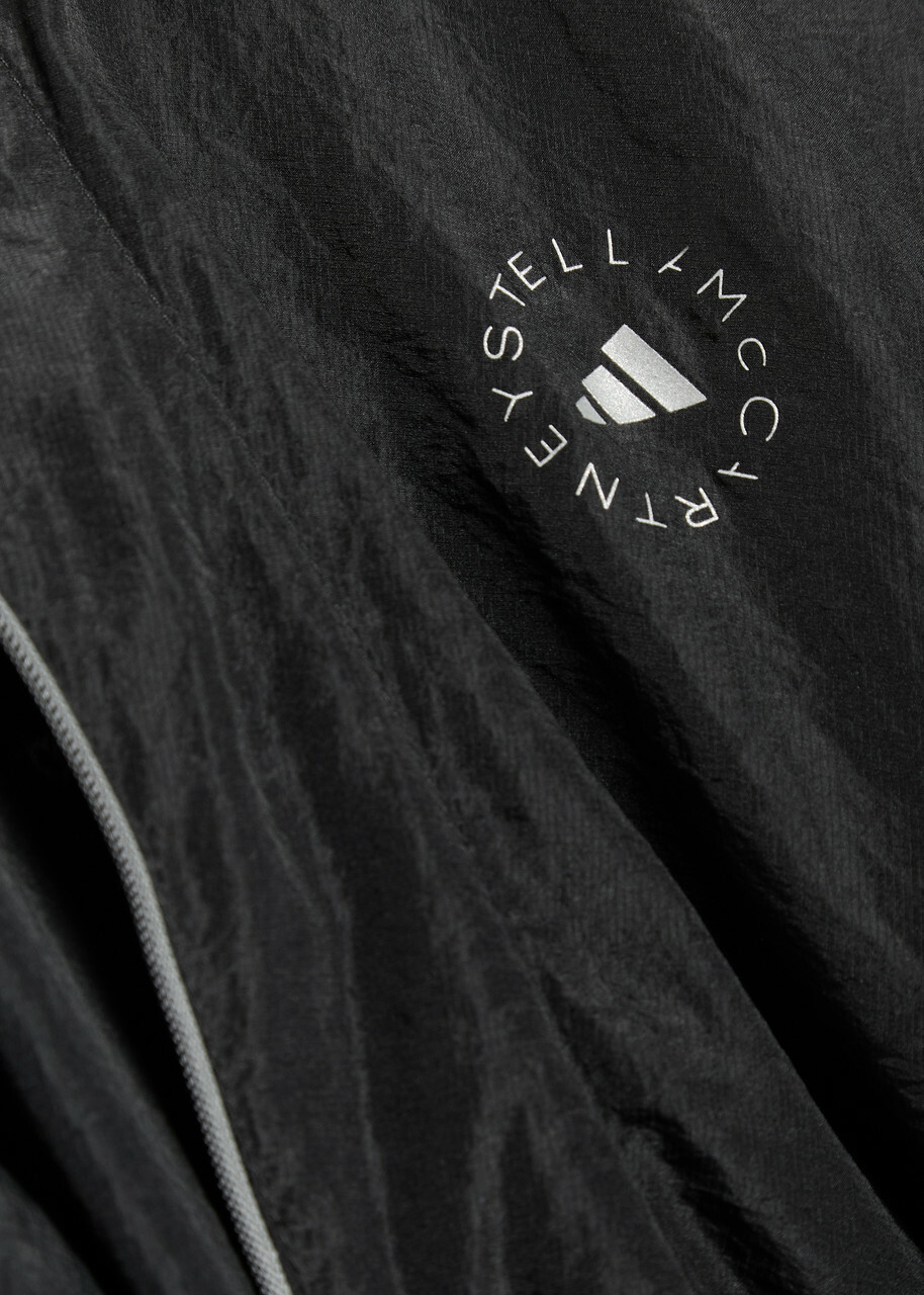 Adidas X Stella Mccartney Hooded Shell Running Jacket Black