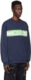 We11done Navy Cotton Sweatshirt