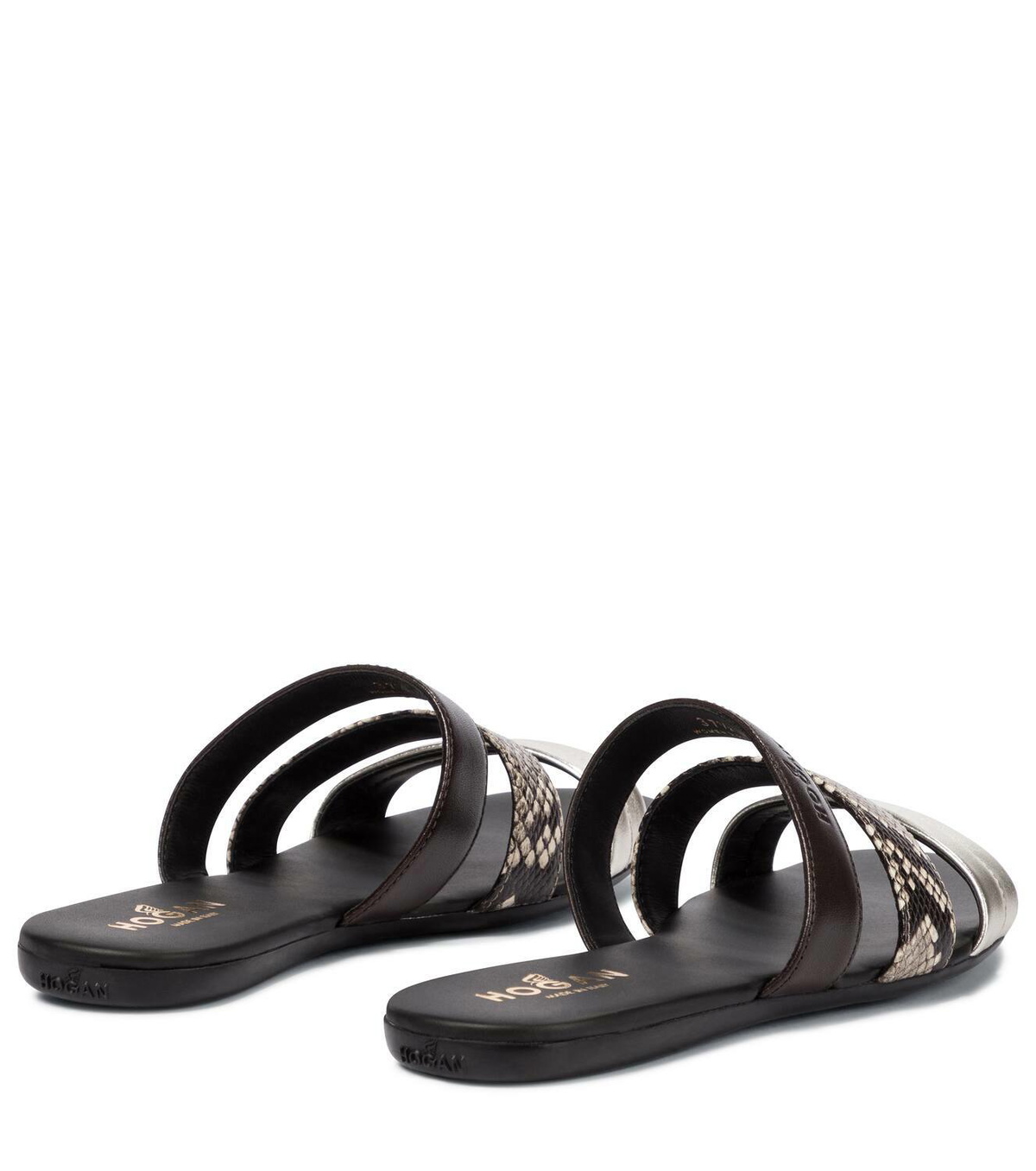 Hogan Valencia leather sandals