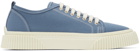 AMI Alexandre Mattiussi Blue Low-Top Sneakers