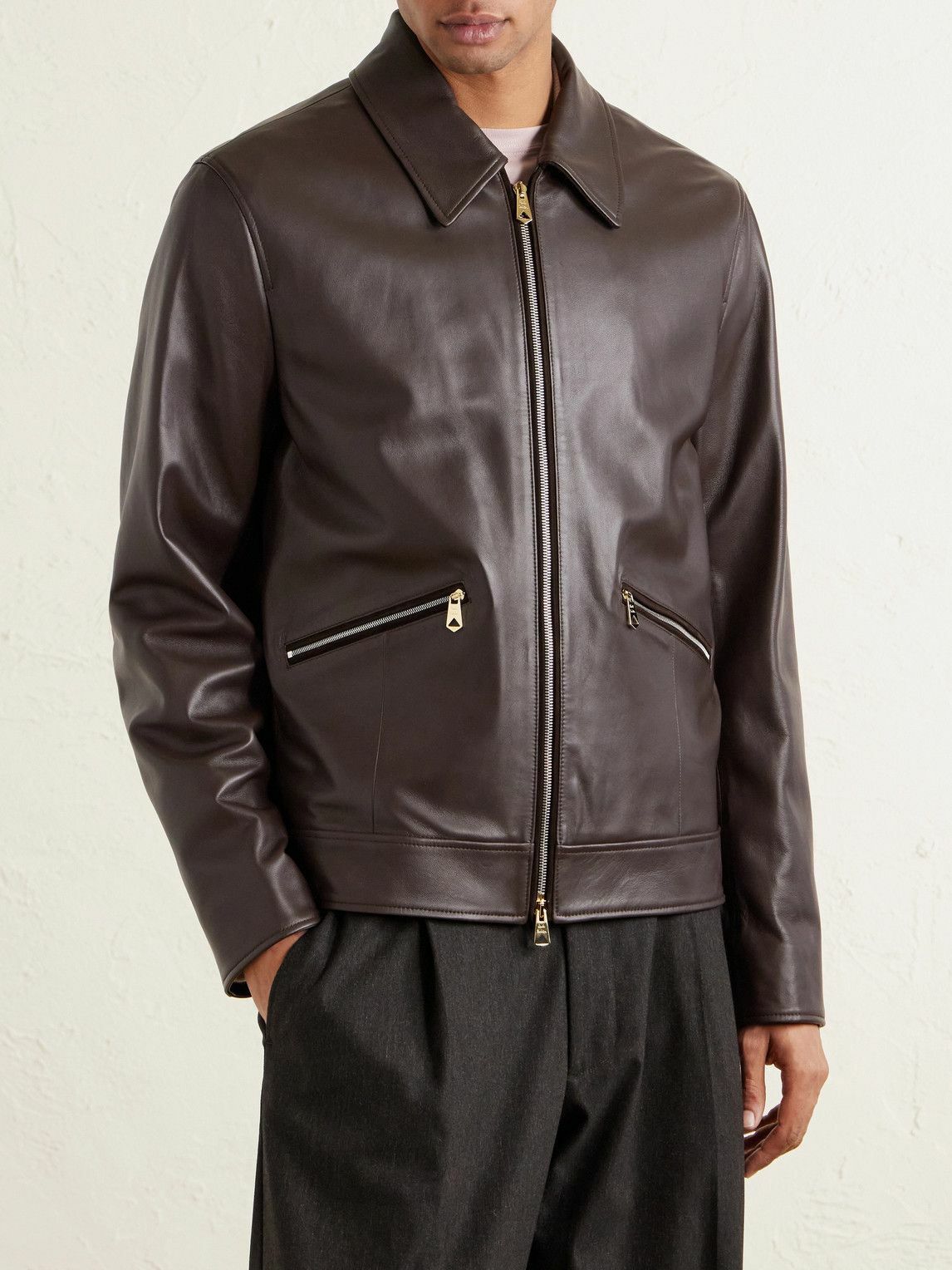 Paul Smith - Leather Jacket - Brown Paul Smith