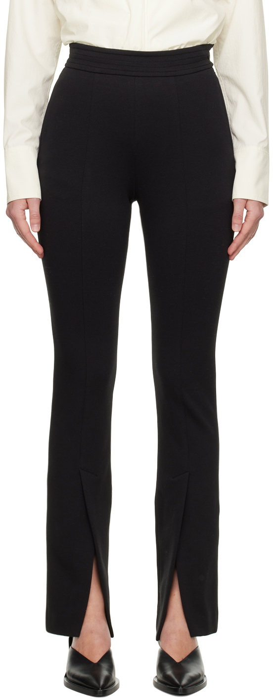 LVIR Black Slit Trousers