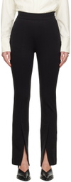 LVIR Black Slit Trousers