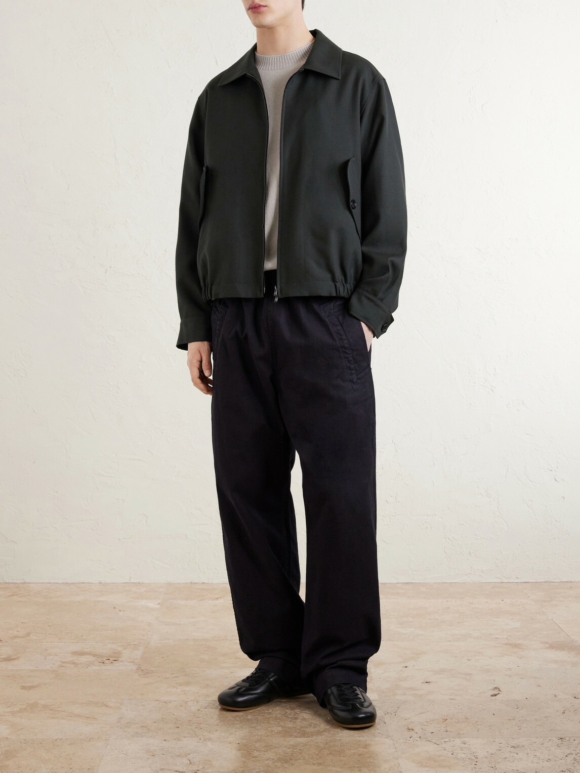Margaret Howell - Virgin Wool Blouson Jacket - Black