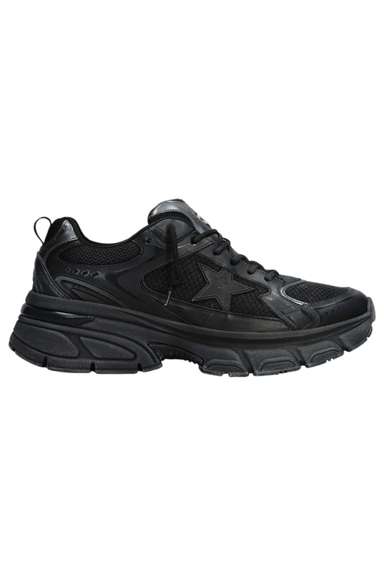 Photo: Golden Goose Light Star Sneakers In Black Leather And Fabric