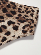 Dolce & Gabbana - Leopard-Print Swim Briefs - Animal print