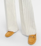 Ferragamo - Double Gancini suede loafers