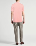 Fedeli Mens Polo shirt in Salmon pink