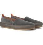 Mulo - Suede Espadrilles - Gray