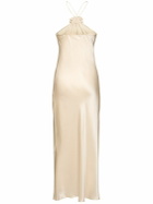 DESIGNERS REMIX Sadie Silk Satin Long Dress