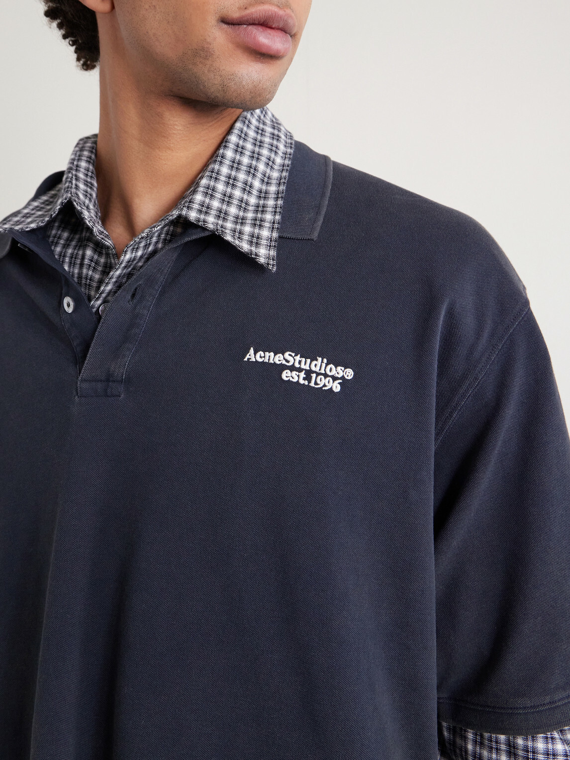 Acne Studios - Egnes Logo-Embroidered Cotton Piqué Polo Shirt - Black