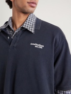 Acne Studios - Egnes Logo-Embroidered Cotton Piqué Polo Shirt - Black
