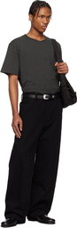 LEMAIRE Black Short Sleeve T-shirt