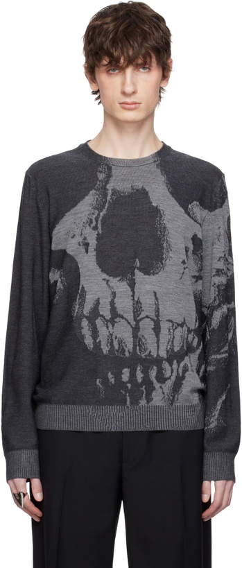 Photo: McQueen Gray Skull Sweater