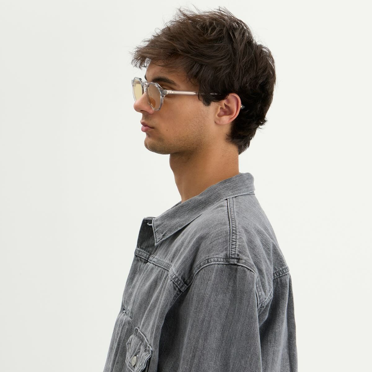 Oscar Deen Pinto Sunglasses in Crystal/Dijon 