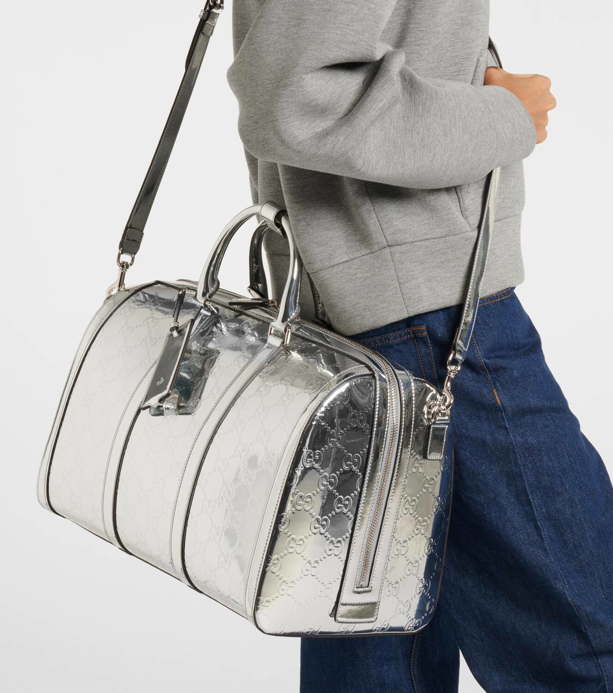 Gucci GG Medium debossed duffel bag