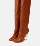 Alaïa Leather knee-high boots