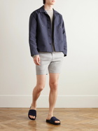 Theory - Curtis 7&quot; Straight-Leg Good Linen Shorts - Neutrals