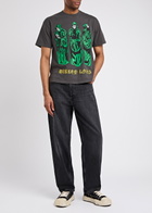 Warren Lotas Praying Druids Printed Cotton T-shirt Black