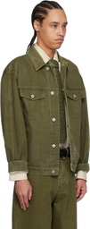 Bottega Veneta Khaki Colored Denim Jacket