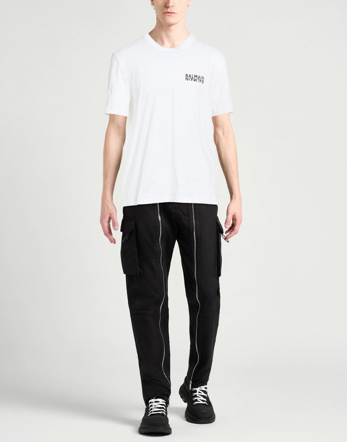 Balmain Mens T-shirt in White