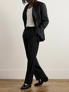 SECOND / LAYER - Straight-Leg Wool Trousers - Black