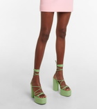 Paris Texas - Malena 130 leather platform sandals