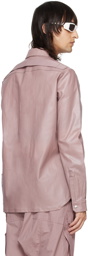 Rick Owens Pink Fogpocket Denim Shirt