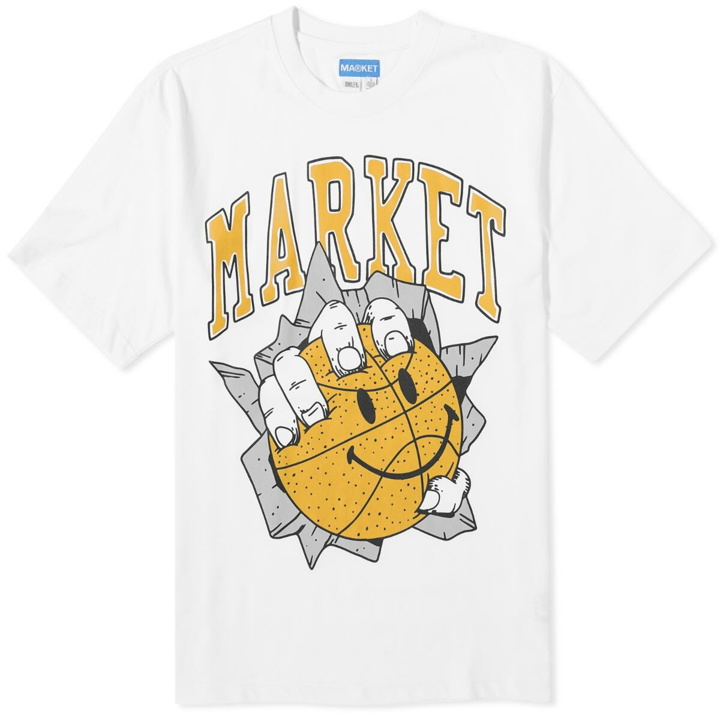 Photo: MARKET Men's Smiley Breakthrough T-Shirt in White