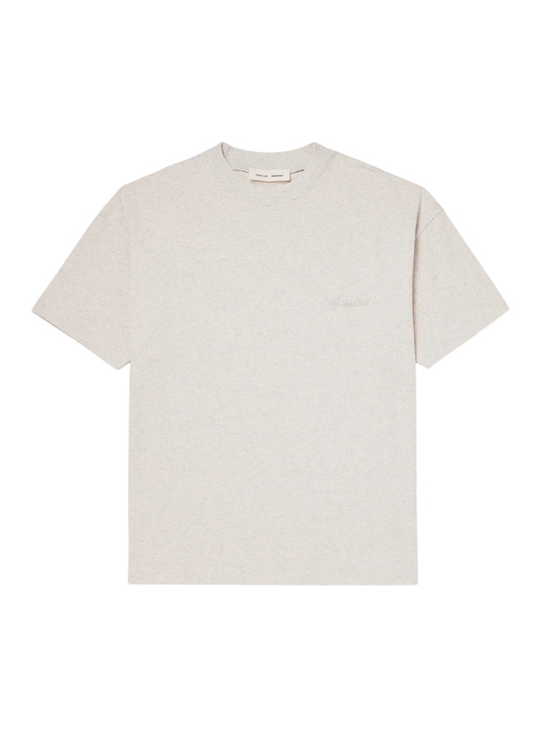 Photo: FEAR OF GOD ESSENTIALS - Logo-Print Cotton-Jersey T-Shirt - Gray