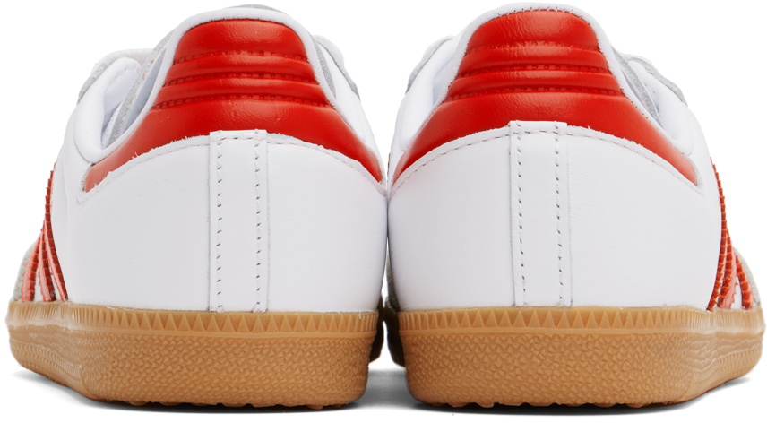 adidas Originals White & Red Samba OG Sneakers adidas Originals