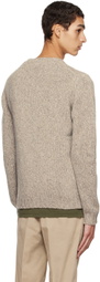 ASPESI Gray Crewneck Sweater