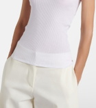The Row Cendrea ribbed-knit cotton tank top
