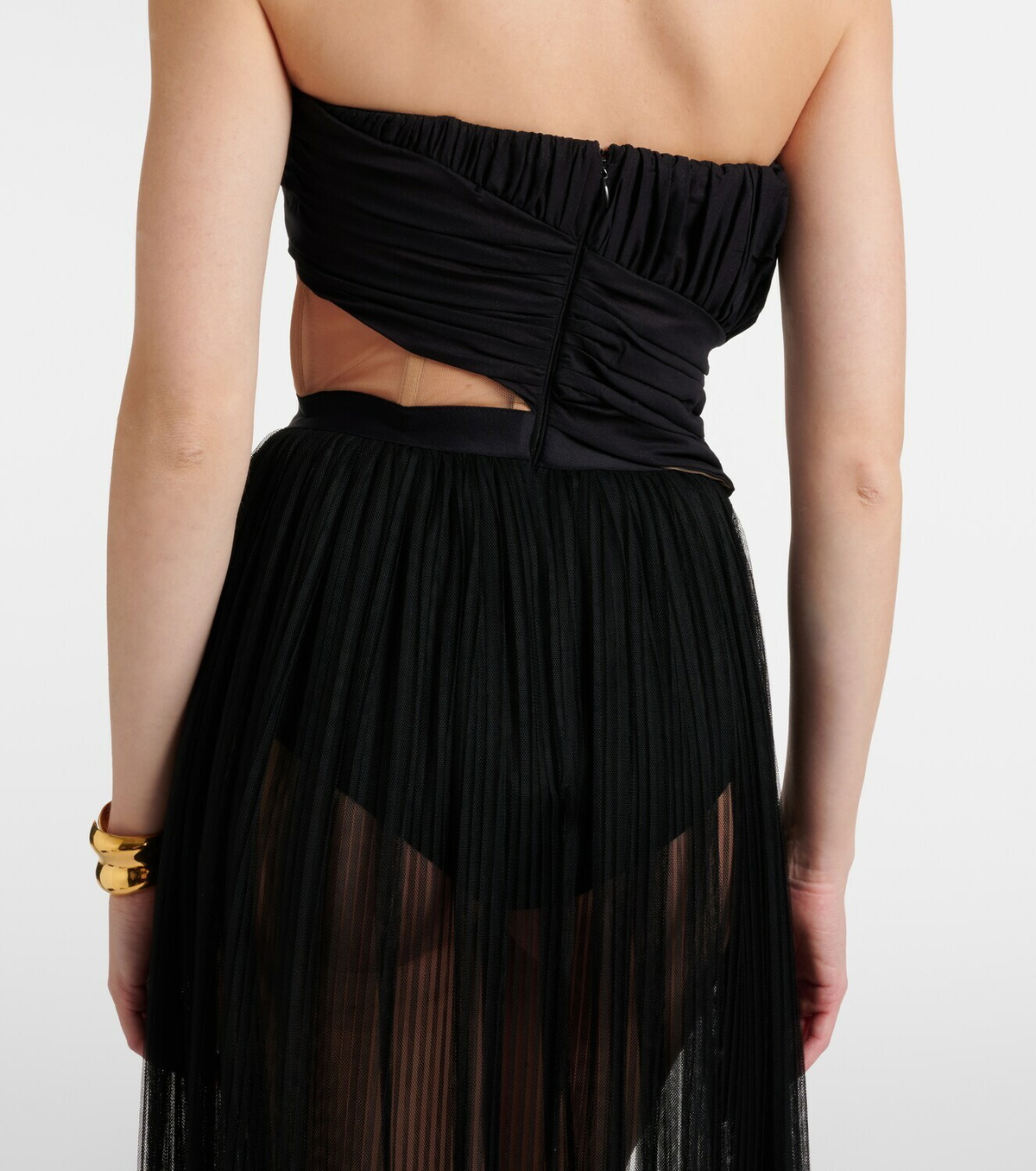 Nensi Dojaka Semi-sheer gown