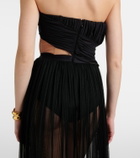 Nensi Dojaka Semi-sheer gown