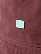 Acne Studios - Logo-Embroidered Appliquéd Cotton-Twill Bucket Hat - Burgundy