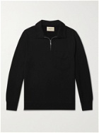 Bellerose - Fadi Half-Zip Cotton-Jersey Sweatshirt - Black