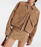 Magda Butrym Suede biker jacket