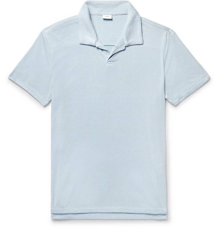 Photo: Onia - Shaun Slim-Fit Loopback Jersey Polo Shirt - Men - Sky blue