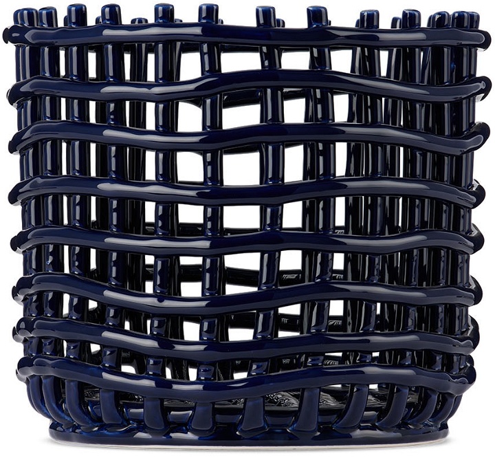 Photo: ferm LIVING Blue Large Ceramic Basket