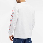 The Trilogy Tapes Men's Split Long Sleeve T-Shirt in Red/Blue