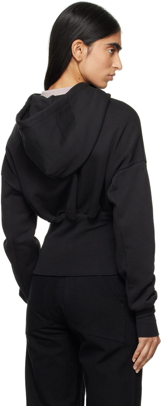 Eckhaus Latta Black Snatched Hoodie