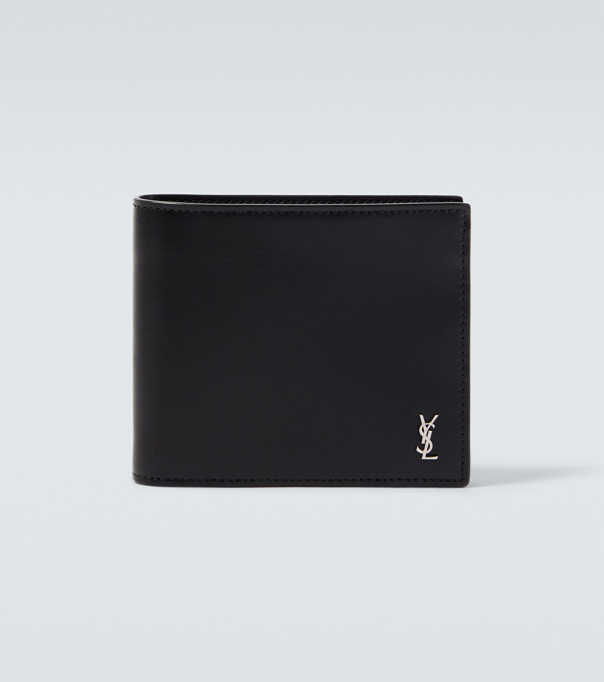 Saint Laurent Tiny Cassandre leather bi-fold wallet