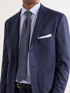 Kiton - Wool-Fresco Suit Jacket - Blue