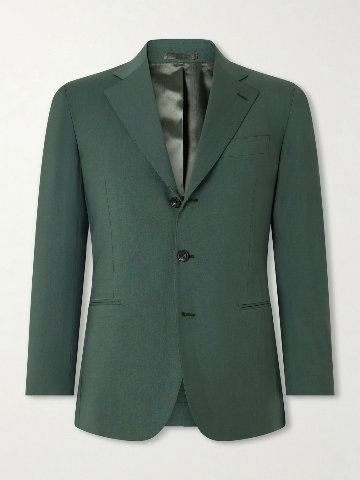 J. Mueser - Weaverly Virgin Wool Suit Jacket - Green